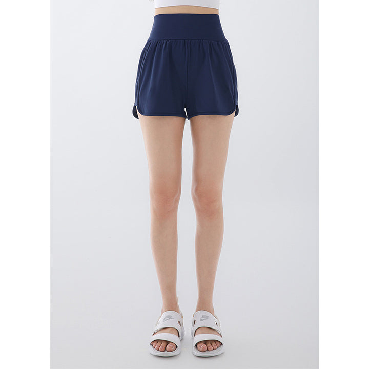 Dame Sporty Shorts med høj talje og sideslids Stilla