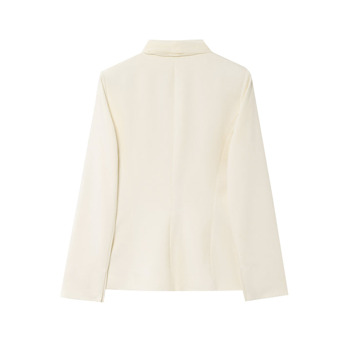 Dame Elegant Tailored Blazer med Wrap Binding Detalje Stilla