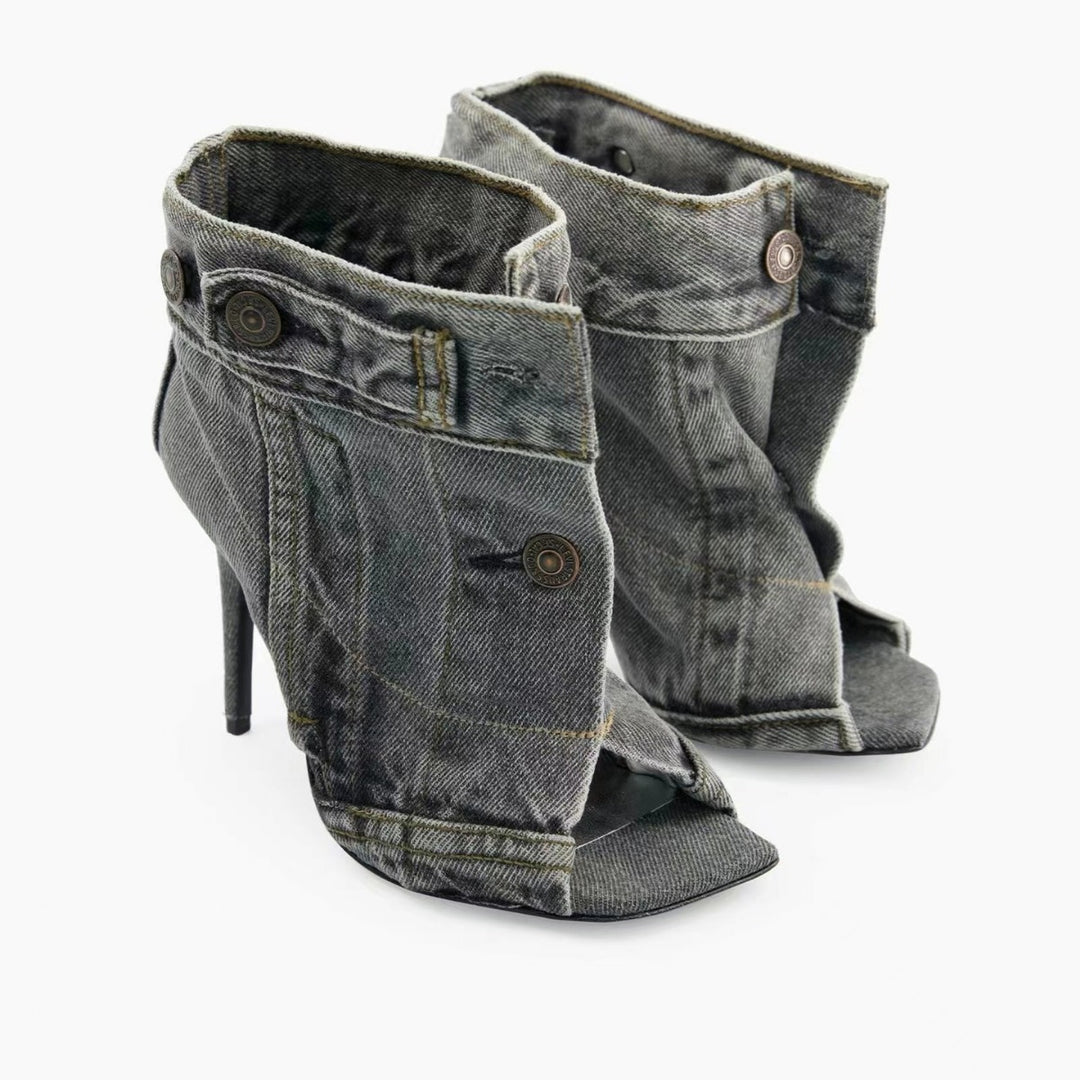 Femme Trendy Cut-Out Stiletto Hæle Stilla
