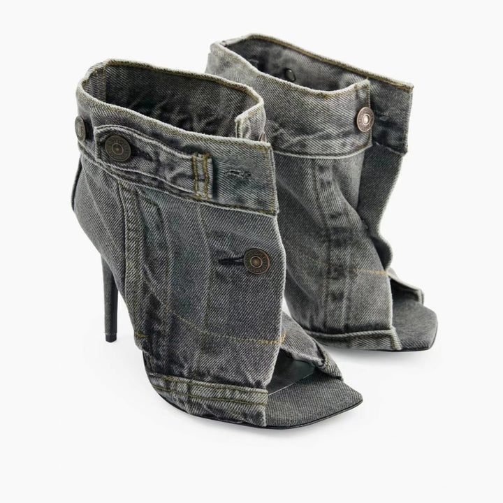 Femme Trendy Cut-Out Stiletto Hæle Stilla
