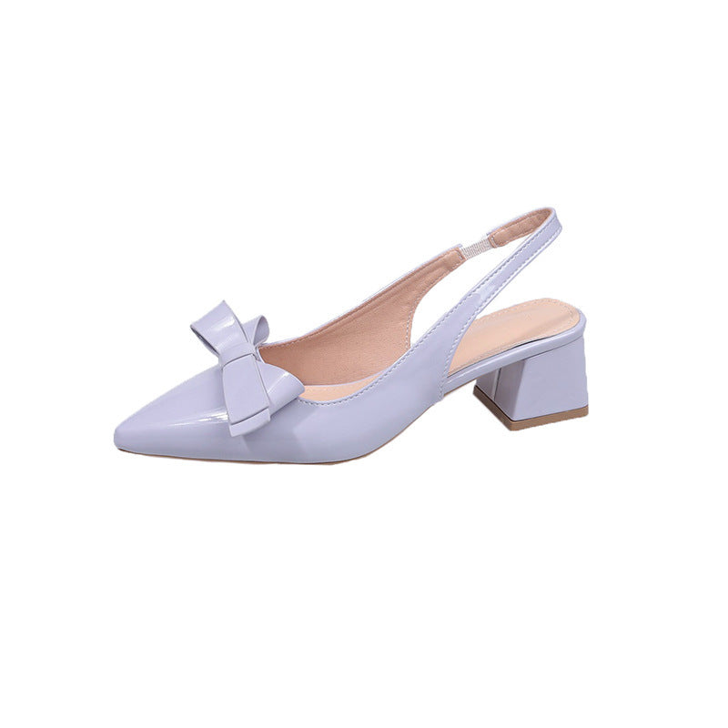 Dame Slingback Pumps med Sløjfe Akcent Stilla