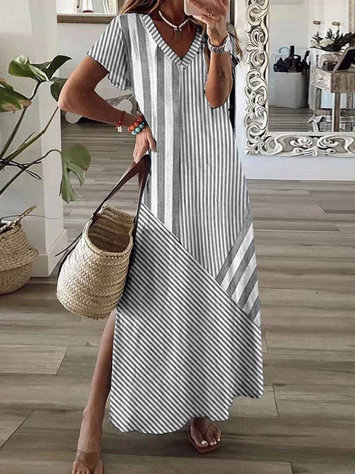 Dame stribet Maxi-kjole Stilla