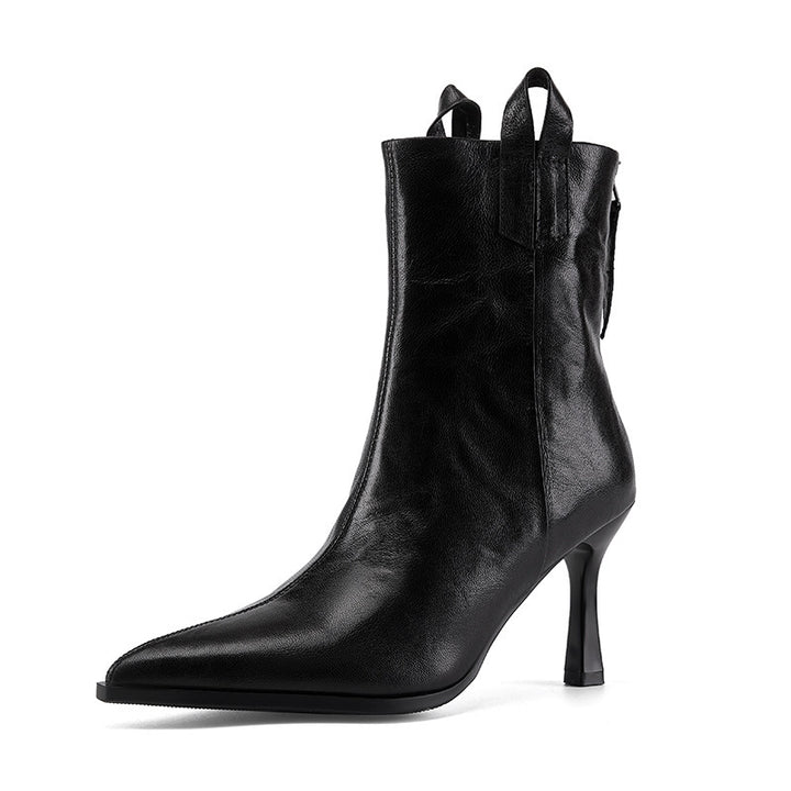 Femme Spidsesko-Stiletto-ankelboots med sidelukning og løftedetalje Stilla