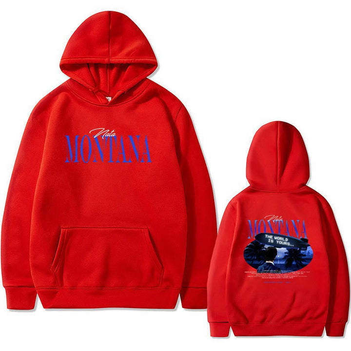 Kvinders hoodie med kreativ grafisk design og afslappet pasform Skovae