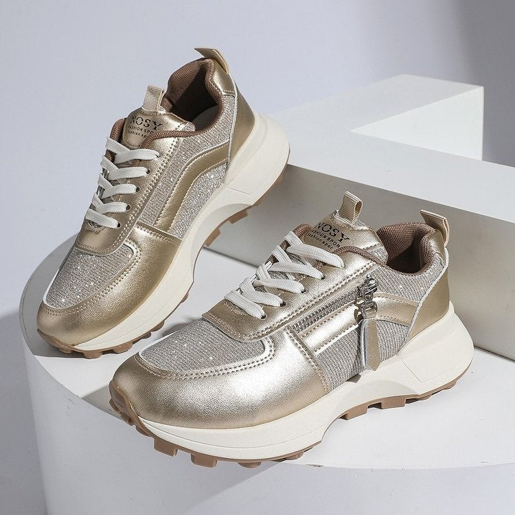 Dame Sporty Sneakers med glinsende accenter og moderne design Stilla