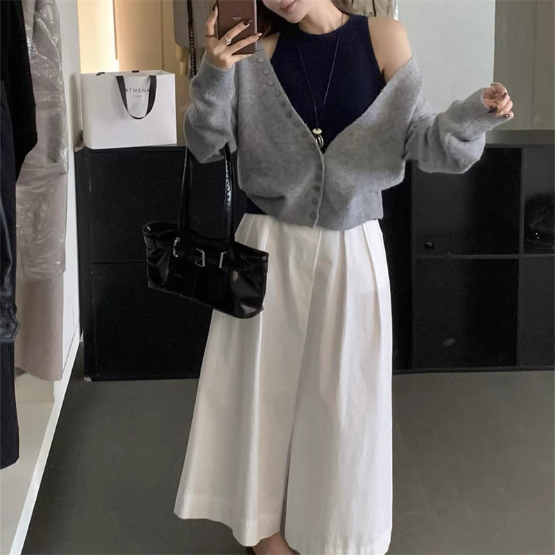 Kvinder løs strikket cardigan Stilla