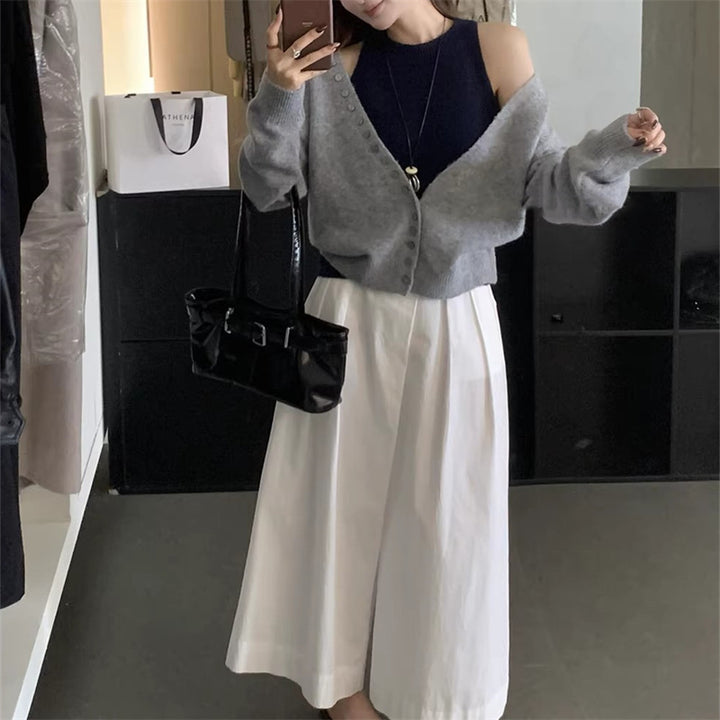 Kvinder løs strikket cardigan Stilla