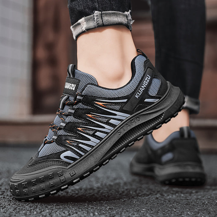 Herrer Multifunktionelle Outdoor-Sneakers med slidstærkt overmateriale og skridsikker sål Stilla