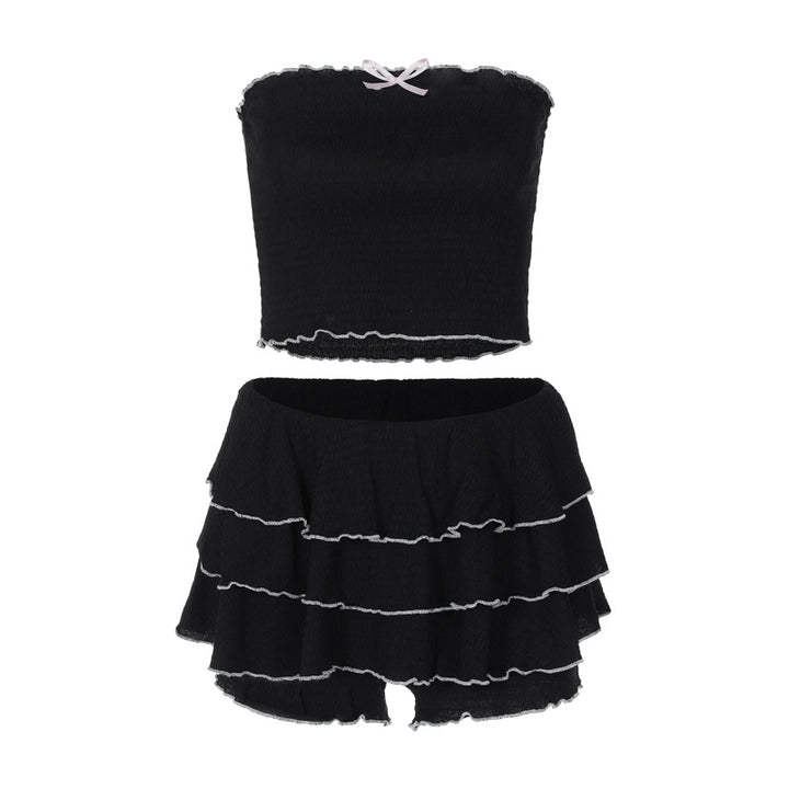 Dame To-delt Flæse-Outfit Stilla