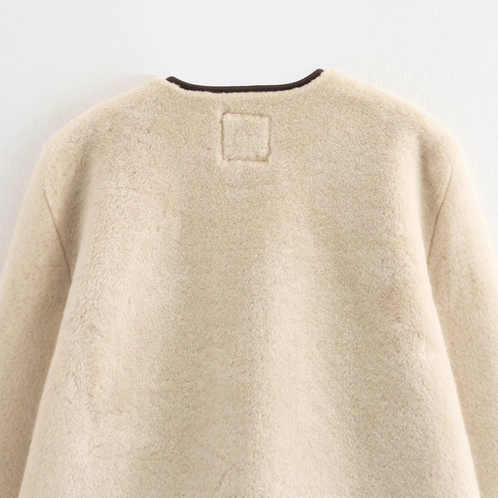 Femme Cozy Sherpa Duffle Coat Stilla