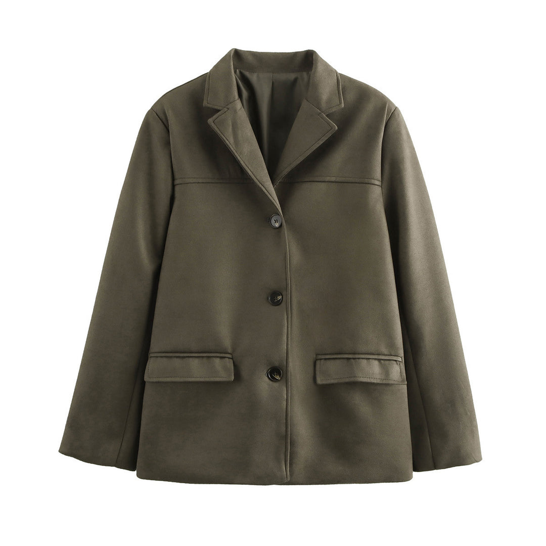Damer elegant oversized sakko med struktureret design Stilla