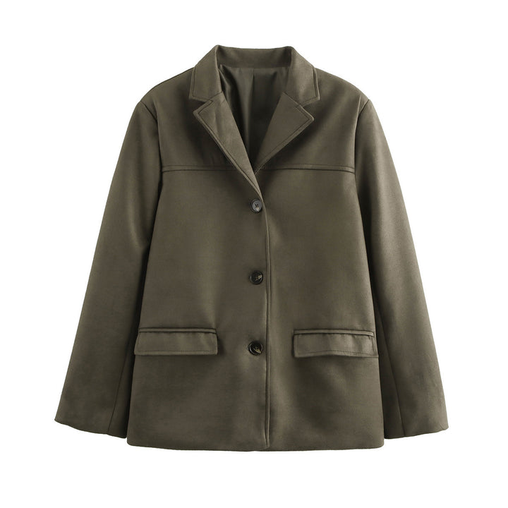 Damer elegant oversized sakko med struktureret design Stilla