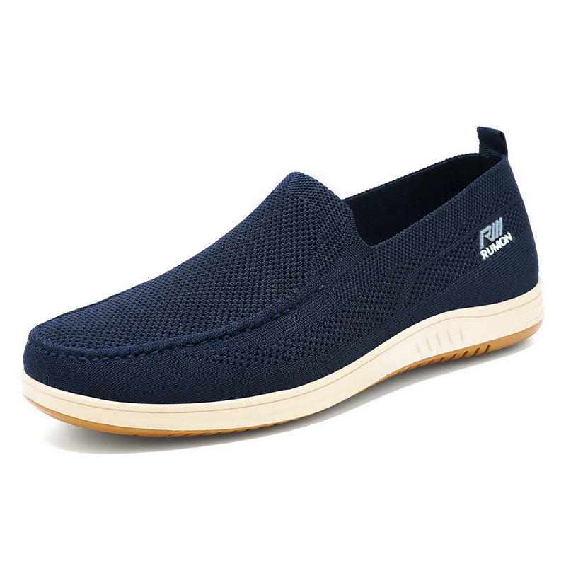 Herrer Komfortable Slip-On Fritidsko med åndbart Mesh-Overmateriale Stilla