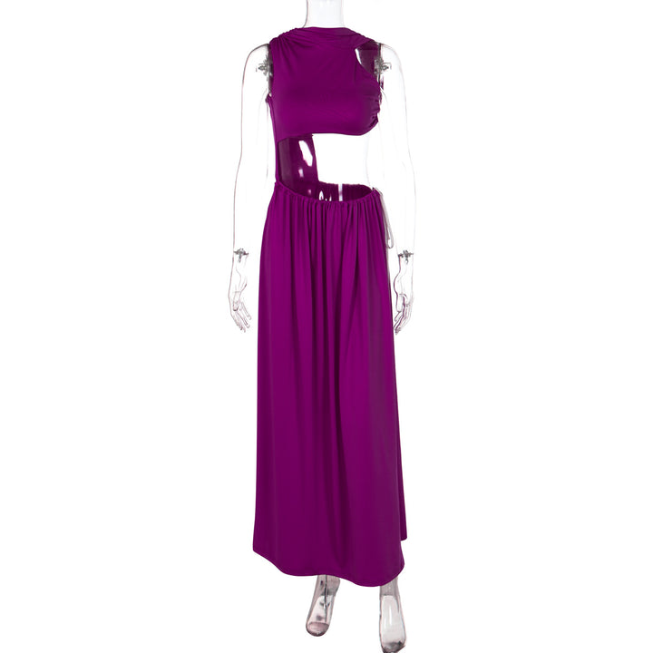 Dame Elegant Maxikjole med raffineret cut-out design og flydende pasform Skovae