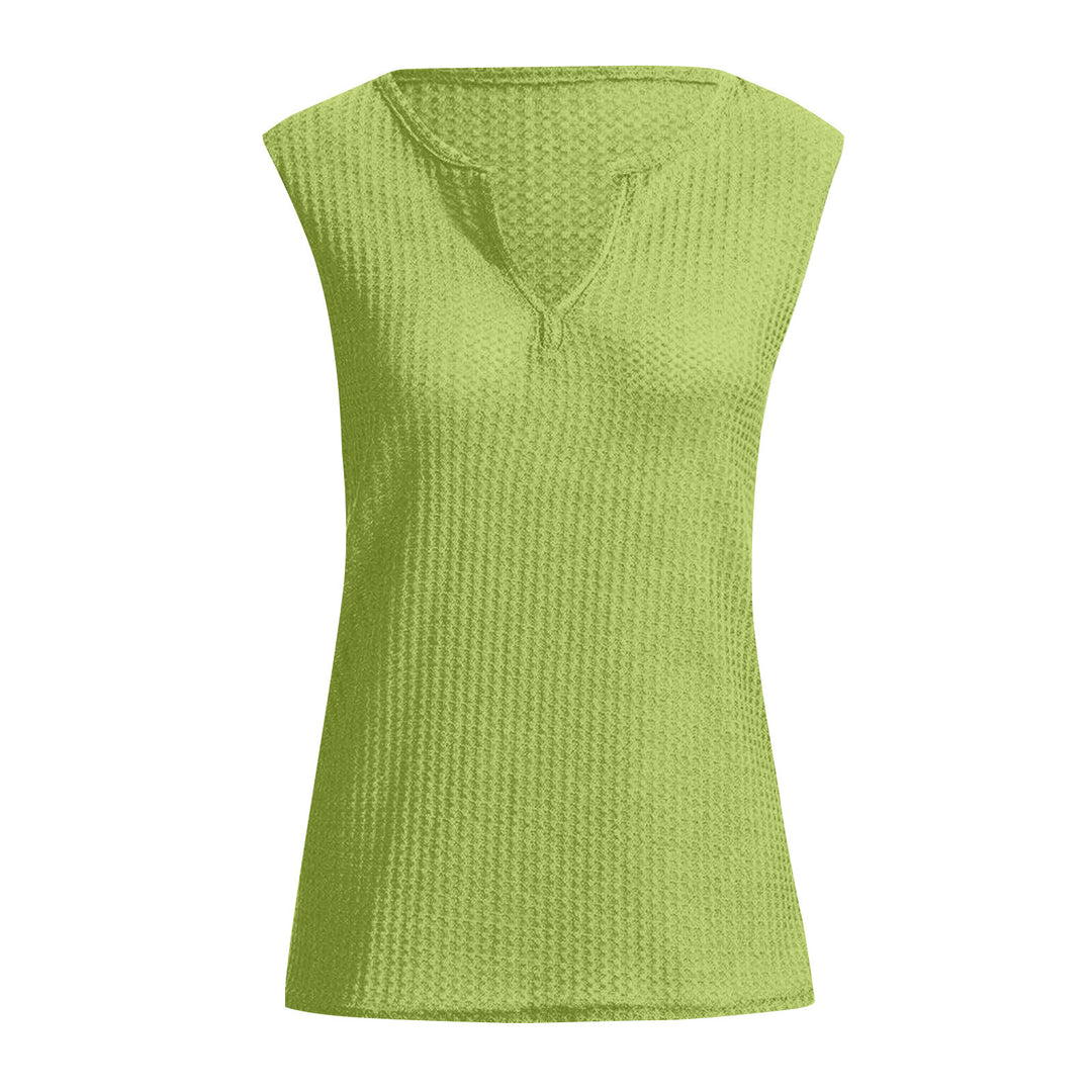 Dame ærmeløs top med struktureret design Stilla