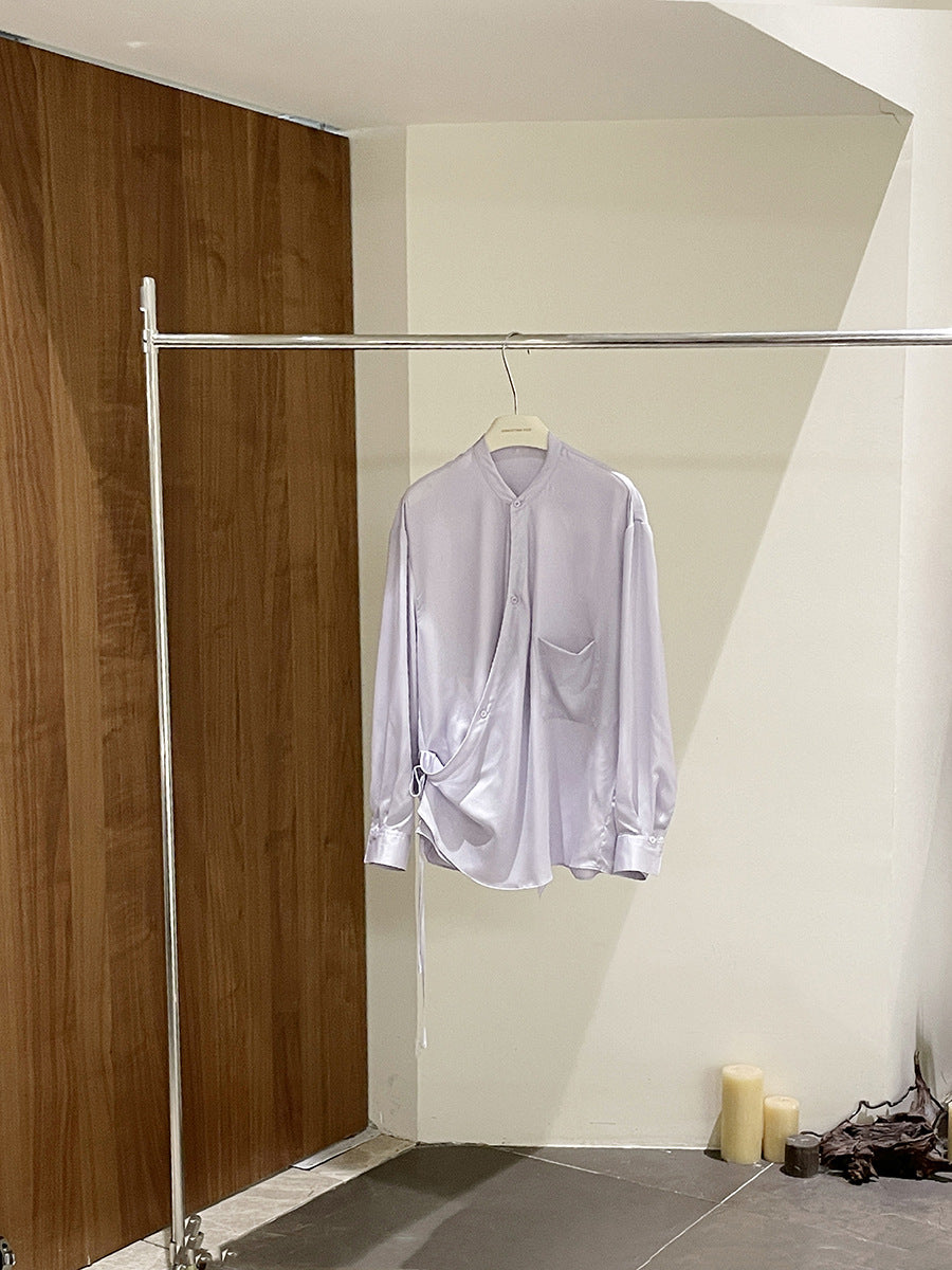 Damebluse med innovativt draperet design og fine detaljer Stilla