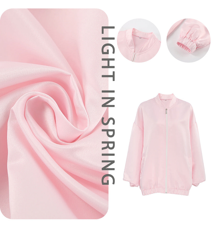 Dame Oversized Blousonjakke med afslappet snit og elastiske manchetter Stilla