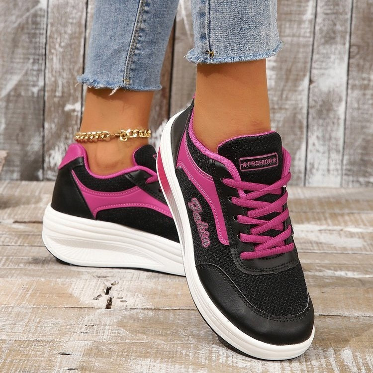 Dame Sporty løbe-sneakers med åndbar mesh-overflade og blød dæmpning Stilla