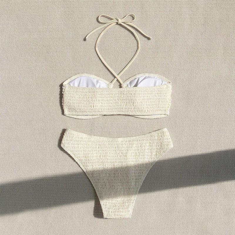 Dame Bikini-sæt med sporty top og justerbar trusse Skovae