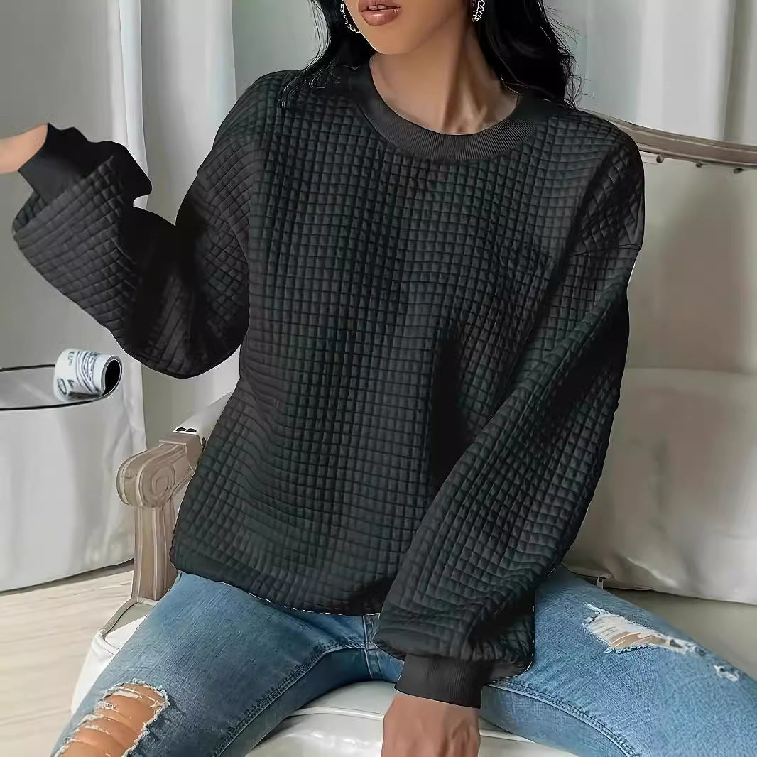 Dame Casual Oversized Pullover med struktureret design Stilla