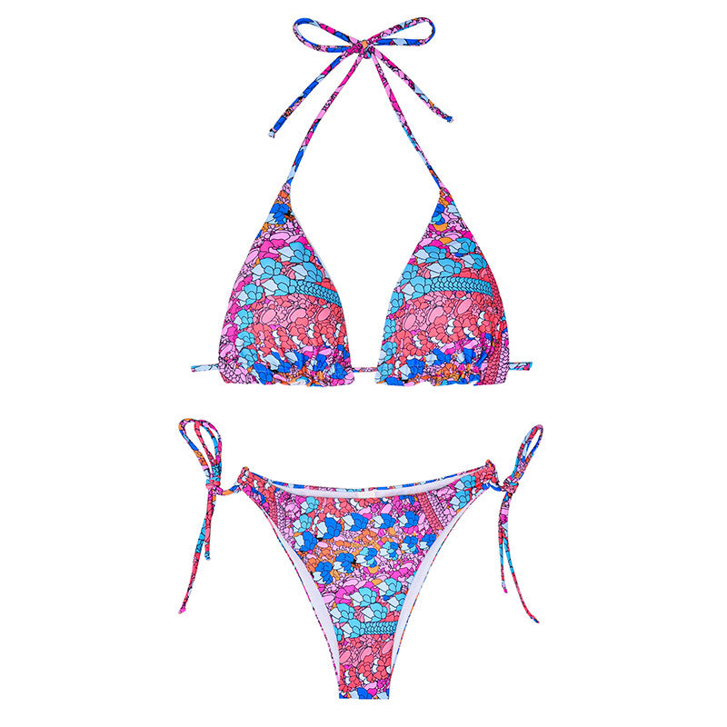 Dame Triangle String Bikini Sæt Stilla