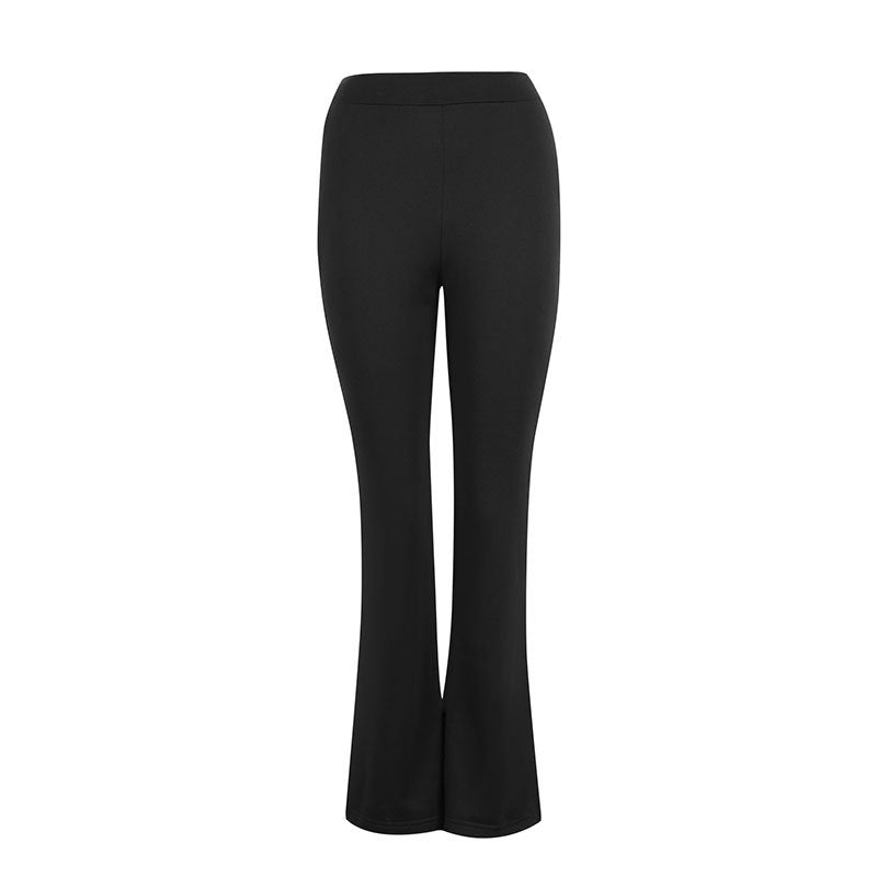 Dame elegante Flared-bukser lavet af fleksibel mikrofiber Skovae