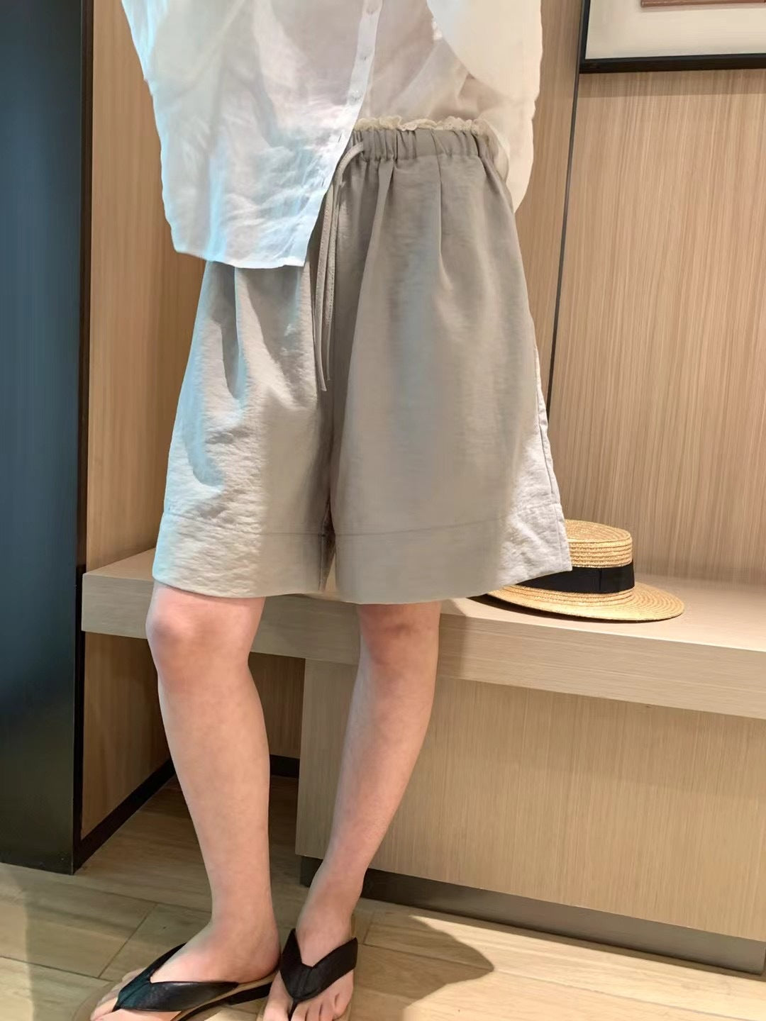 Femme Casual Relaxed Fit Linnen Shorts Stilla