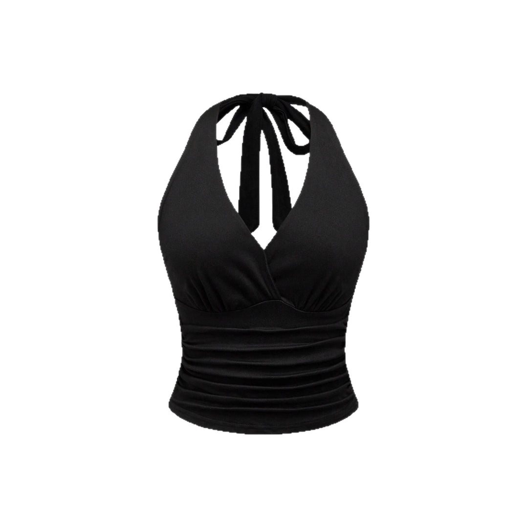 Dame Cut-Out Top med Leo-mønster Skovae