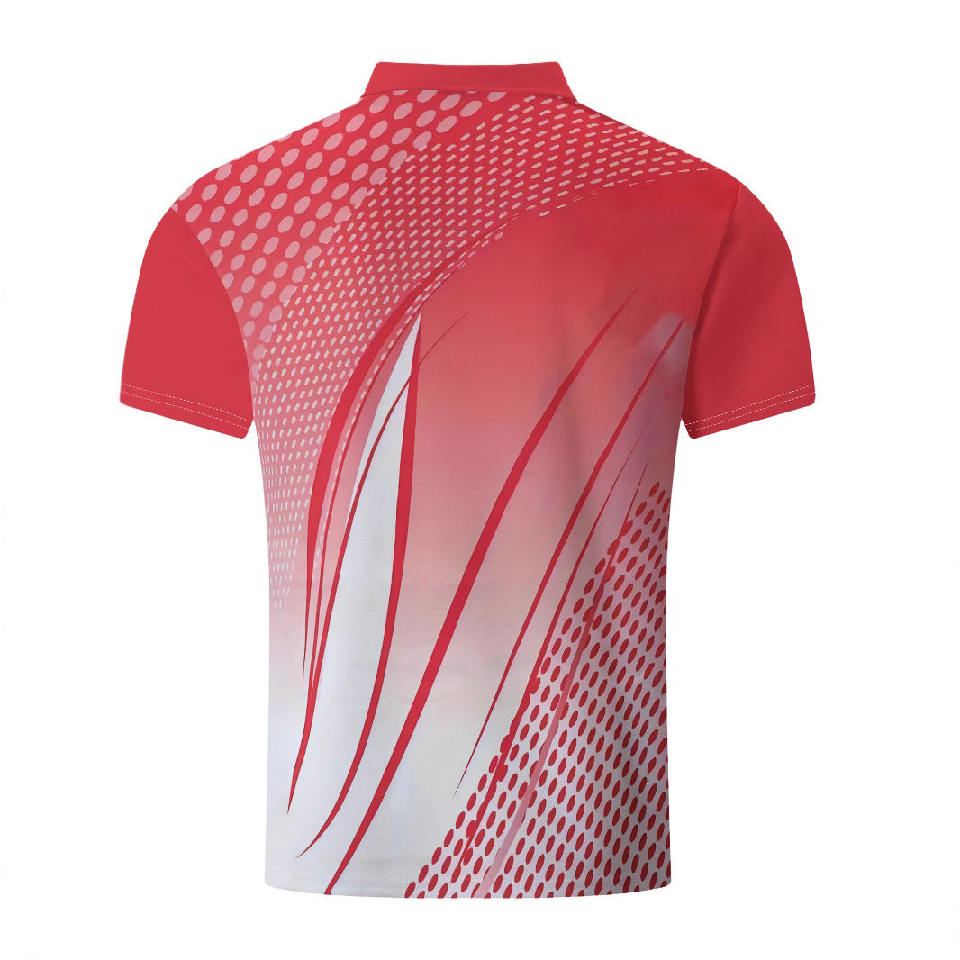 Herrer funktionspoloshirt med dynamisk grafikdesign Stilla