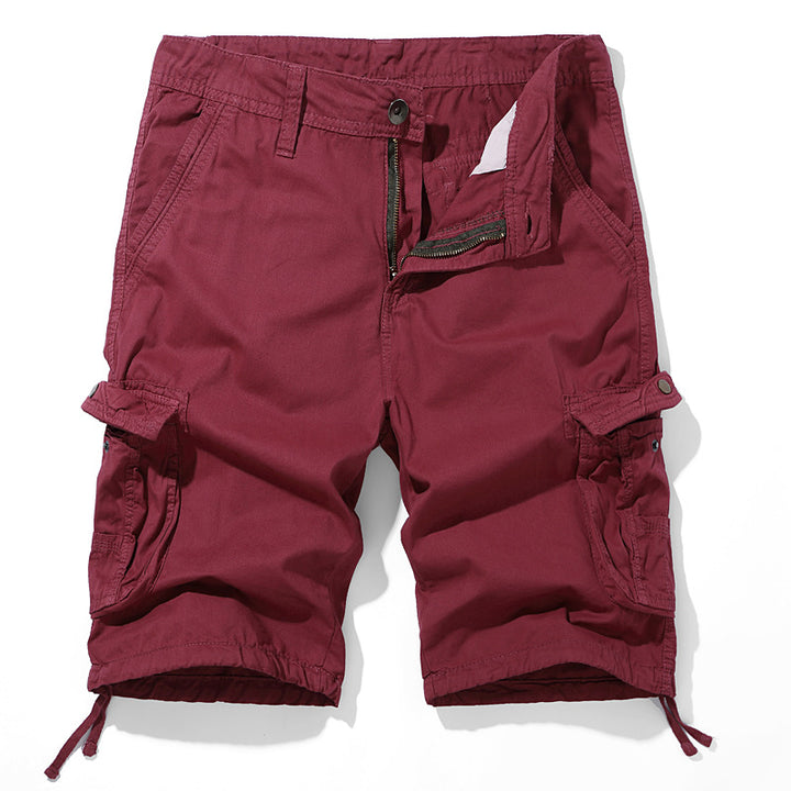 Herre cargo-shorts med flere lommer og justerbare snoretræk Stilla