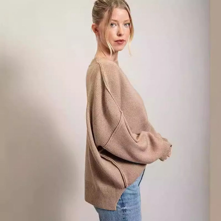 Femme Cozy Strikpullover Stilla