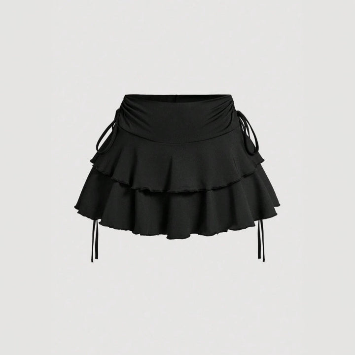 Dame Sporty Skirt med Rüschen og justerbar talje Skovae