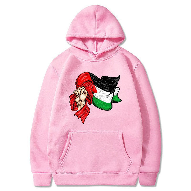 Kvinders hoodie med unikt grafisk design Skovae