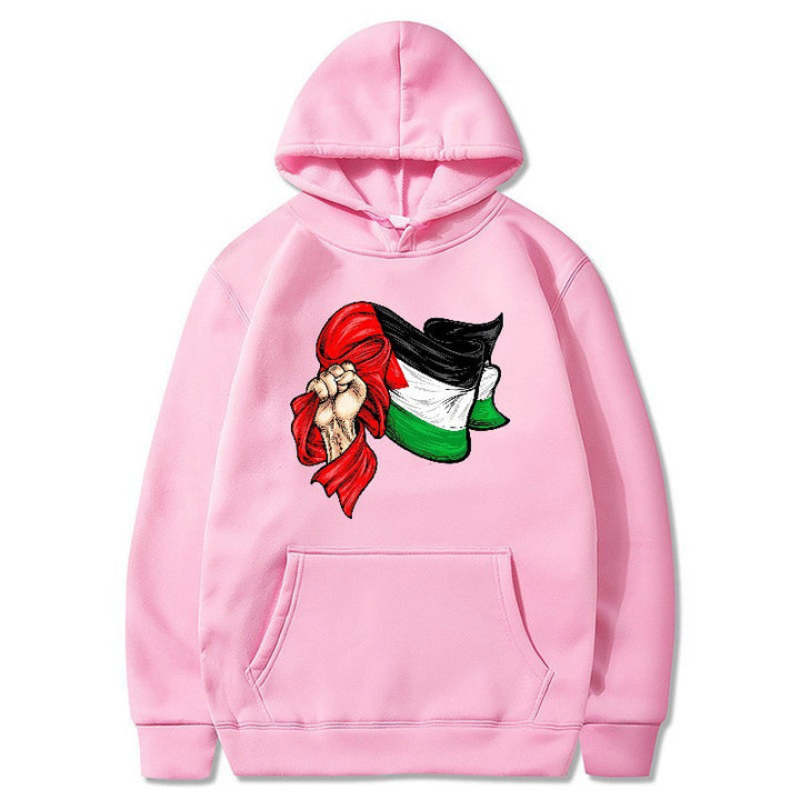 Kvinders hoodie med unikt grafisk design Skovae
