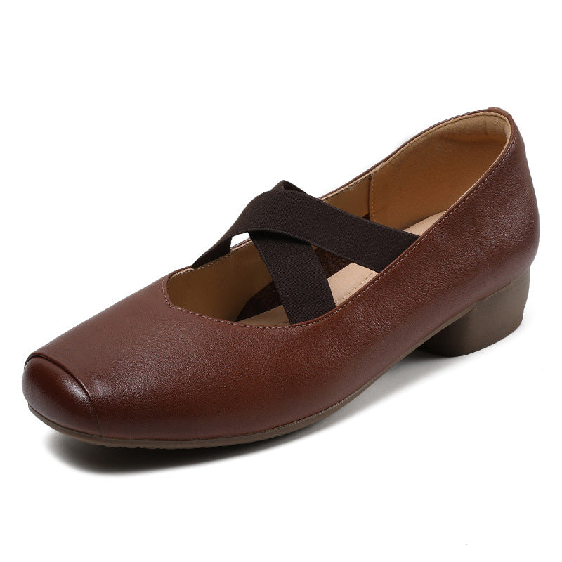Femme Comfort Ballerinas med Cross-Strap-Design Stilla