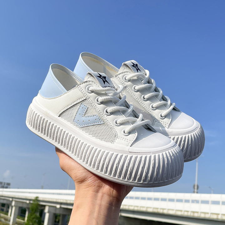 Dame Åndbare Sneakers med futuristisk Mesh-overflade og stabil sål Stilla