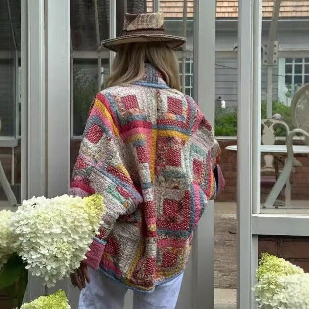 Femme Stepp-Patchwork-Jakke Stilla