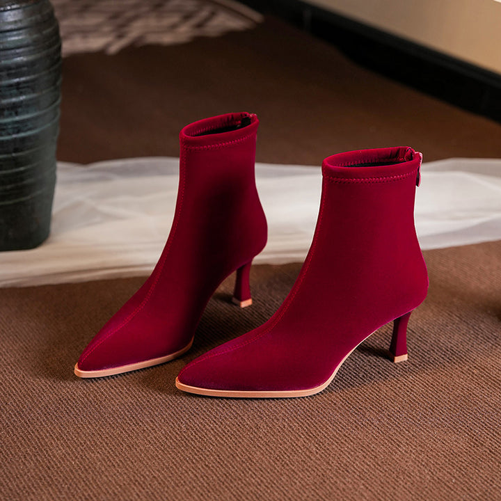 Femme Chic Velvet Støvler Stilla