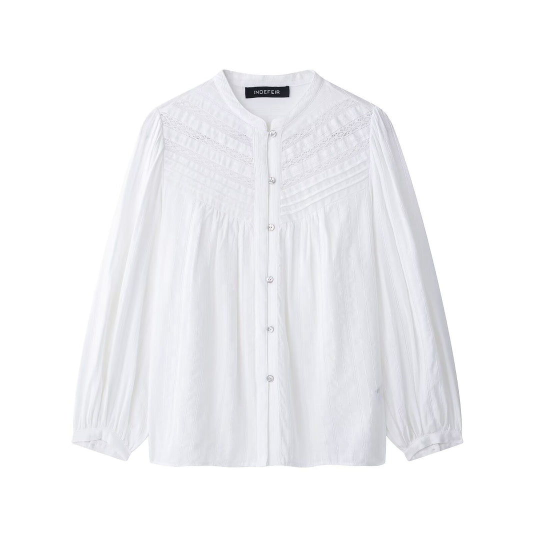 Femme Elegante Knap-Up Bluse Stilla