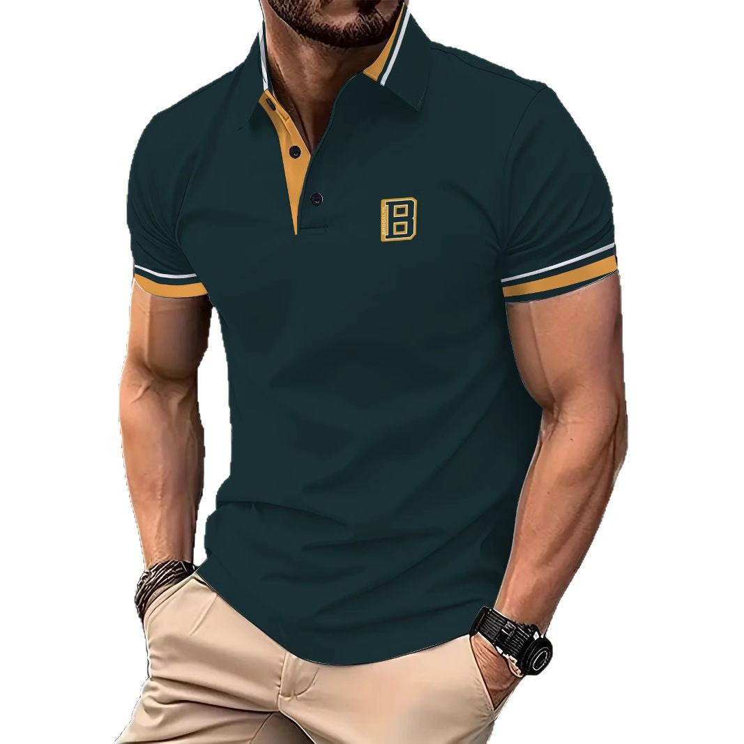 Herrer polo skjorte med kontrasterende detaljer Stilla