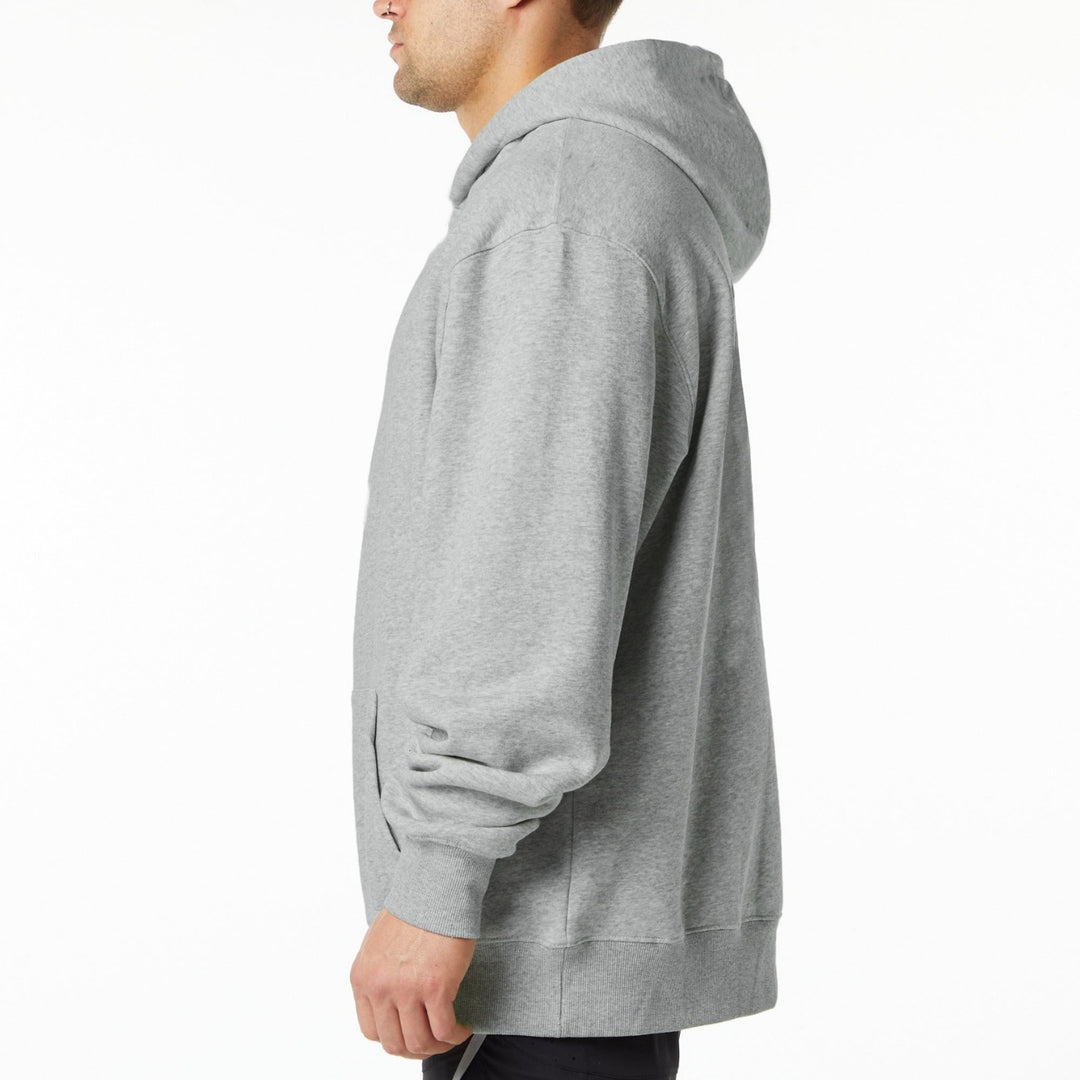 Herrer Oversized Hættepullover i blød bomuldsblanding med kengurutaske Stilla