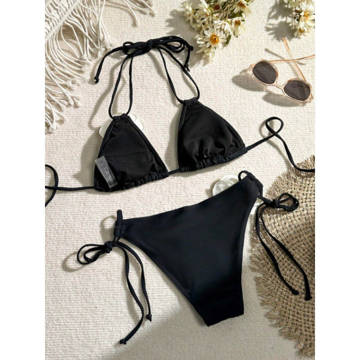 Dame Stilig Floral Accent Bikini Sæt Stilla