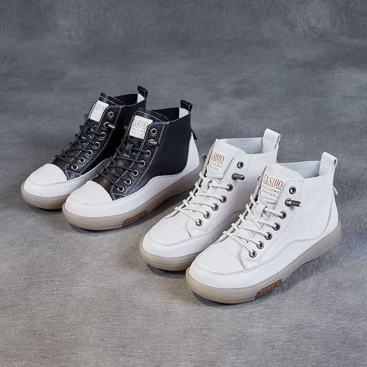 Herre High-Top Læder Sneakers med retro-inspireret design Stilla