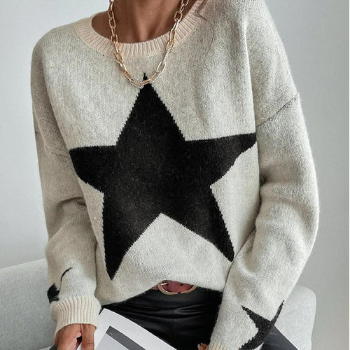 Dame Stor Stjerne Sweatshirt Stilla