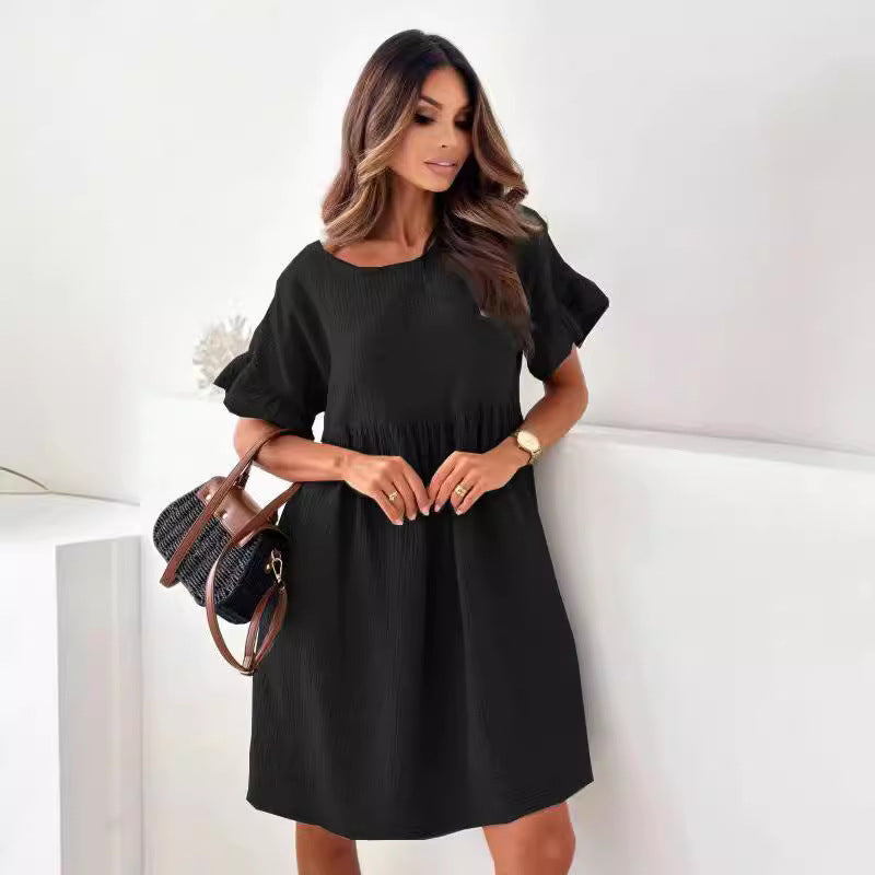 Damer Casual Sommer Shift Kjole Stilla
