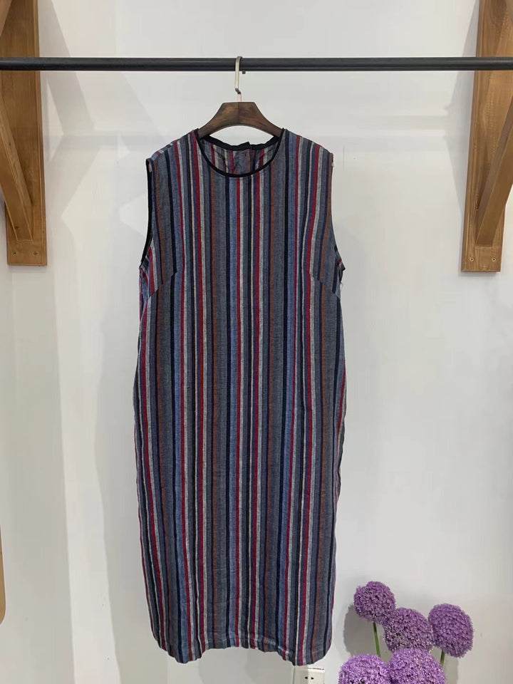 Dame Ærmeløs Denim Shiftkjole Stilla