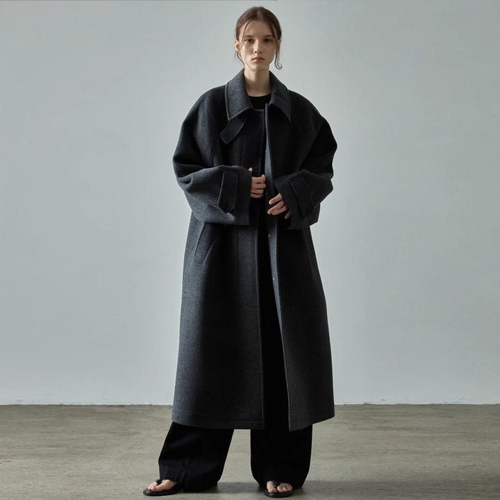 Kvinders oversized uldfrakke Stilla