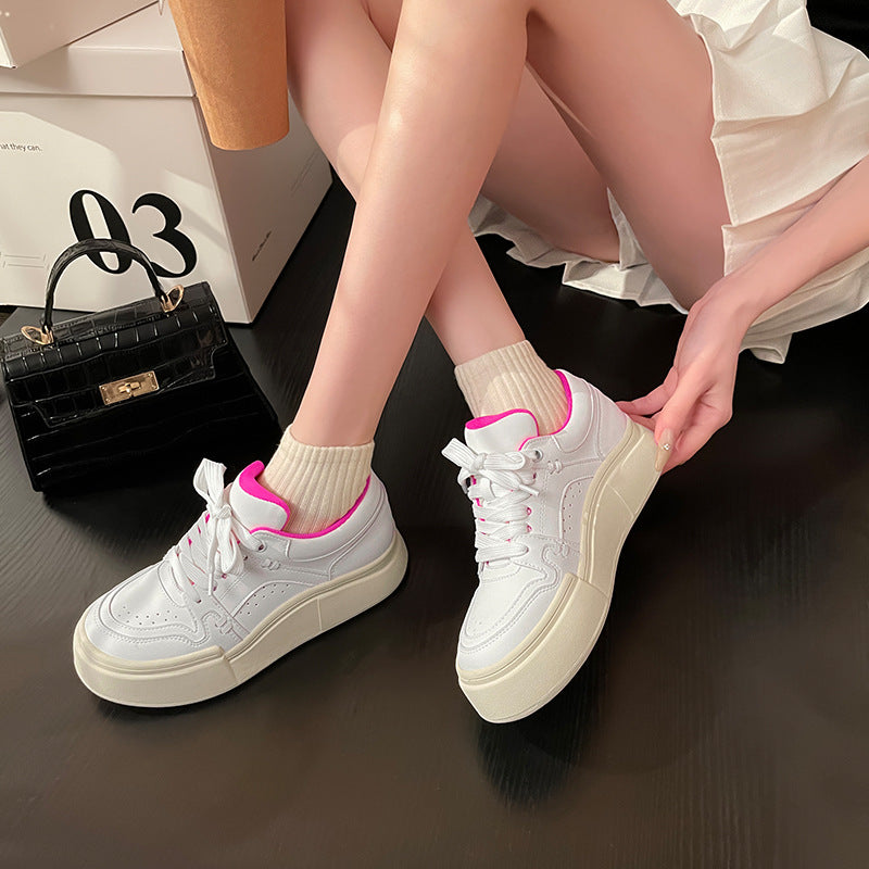 Dame Sneakers i trendy retro-stil med tyk sål Stilla