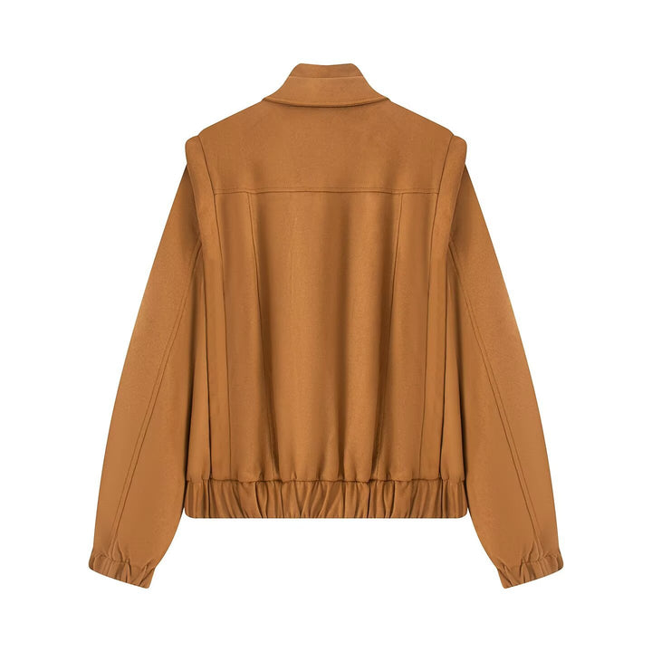 Dame mode overgangsjakke med asymmetrisk snit Stilla