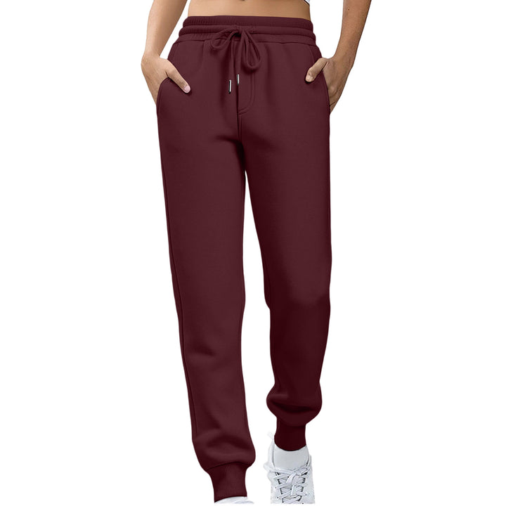 Kvinder afslappede fit sweatpants med elastisk talje og sidelommer Skovae